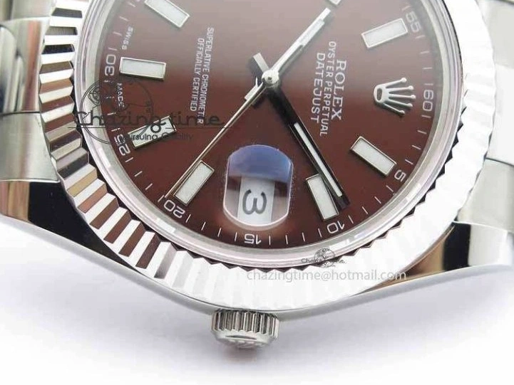 MiroTime 1221 DateJust II 41mm SS BP Maker Best Edition Brown Dial On SS Bracelet SA Modern 3734